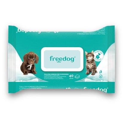 Picture of Freedog Baby Powder Pet Wipes – 40-Pack